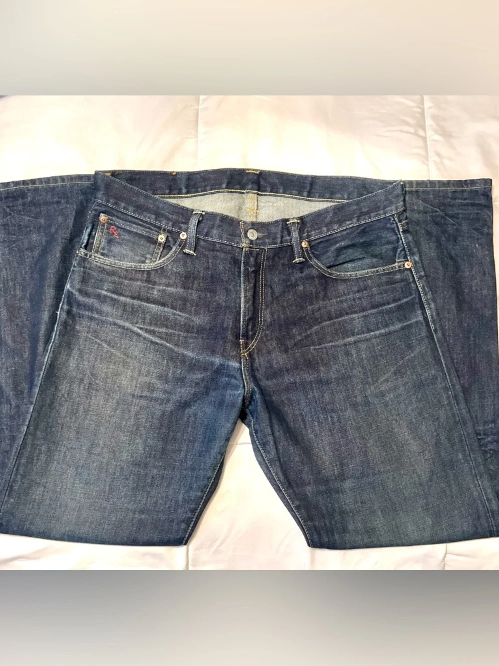 Polo Ralph Lauren Classic Fit 867 Men's Dark Indigo 100% Cotton Jeans-Size 34x30